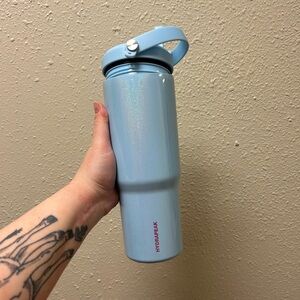 Hydrapeak Light Blue Sparkly Water Bottle